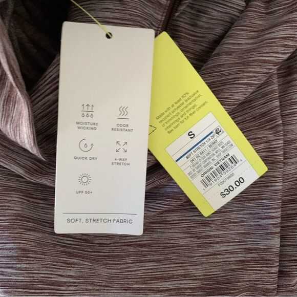 All in Motion Plum Heathered Round Hem Hoodie Sz S - Picture 6 of 6